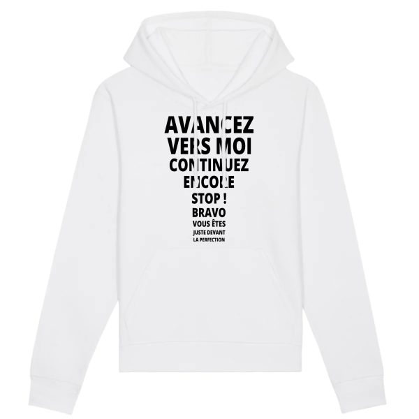 Sweat Capuche Adulte Avancez vers la perfection