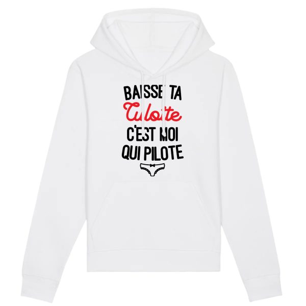 Sweat Capuche Adulte Baisse ta culotte c’est moi qui pilote