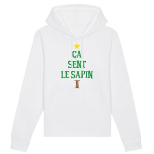 Sweat Capuche Adulte Ca sent le sapin