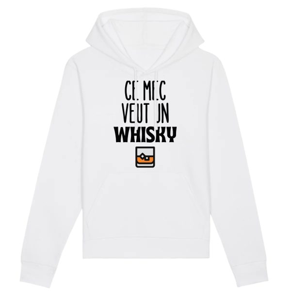 Sweat Capuche Adulte Ce mec veut un whisky