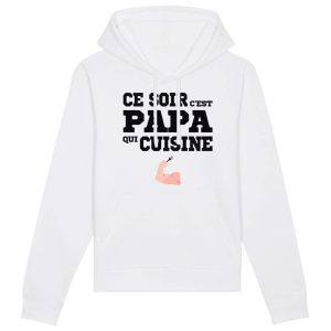 Sweat Capuche Adulte Ce soir c’est papa qui cuisine