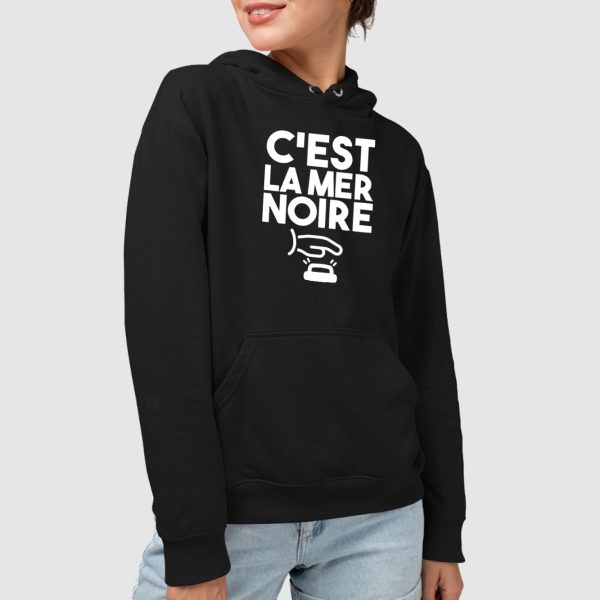 Sweat Capuche Adulte C’est la mer noire