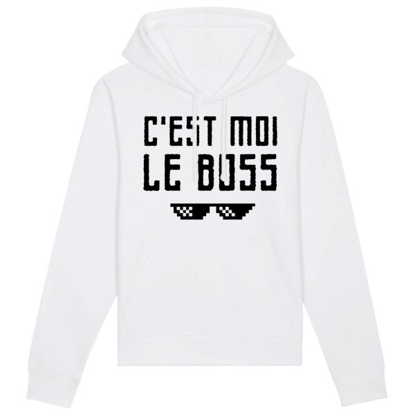 Sweat Capuche Adulte C’est moi le boss