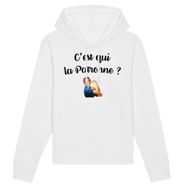 Sweat Capuche Adulte C’est qui la patronne