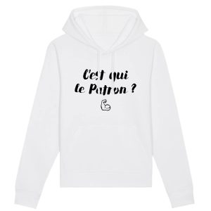 Sweat Capuche Adulte C’est qui le patron