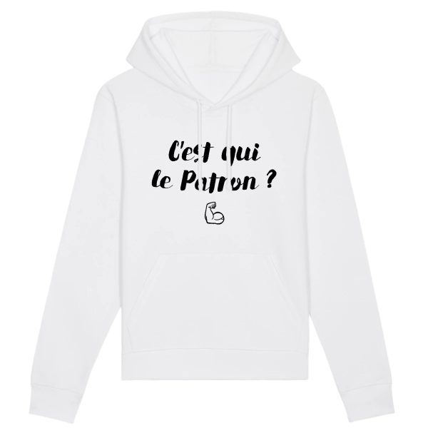 Sweat Capuche Adulte C’est qui le patron