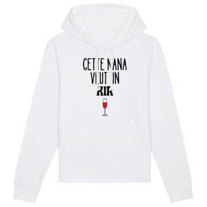 Sweat Capuche Adulte Cette nana veut un kir