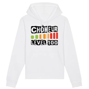 Sweat Capuche Adulte Chomeur level 100
