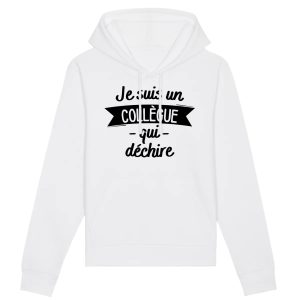 Sweat Capuche Adulte Collegue qui dechire