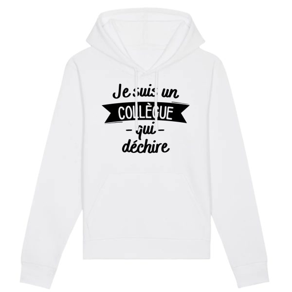 Sweat Capuche Adulte Collegue qui dechire