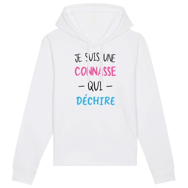 Sweat Capuche Adulte Connasse qui dechire