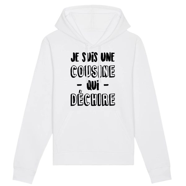 Sweat Capuche Adulte Cousine qui dechire