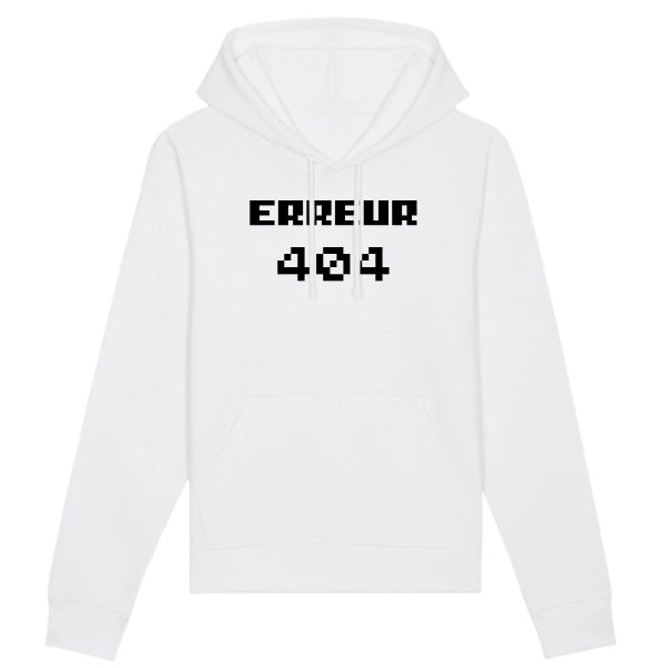 Sweat Capuche Adulte Erreur 404