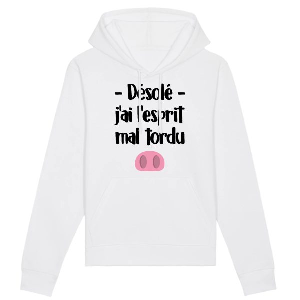 Sweat Capuche Adulte Esprit mal tordu