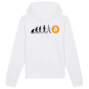 Sweat Capuche Adulte Evolution Bitcoin