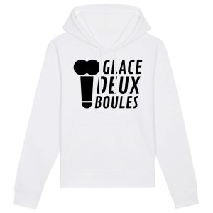Sweat Capuche Adulte Glace deux boules