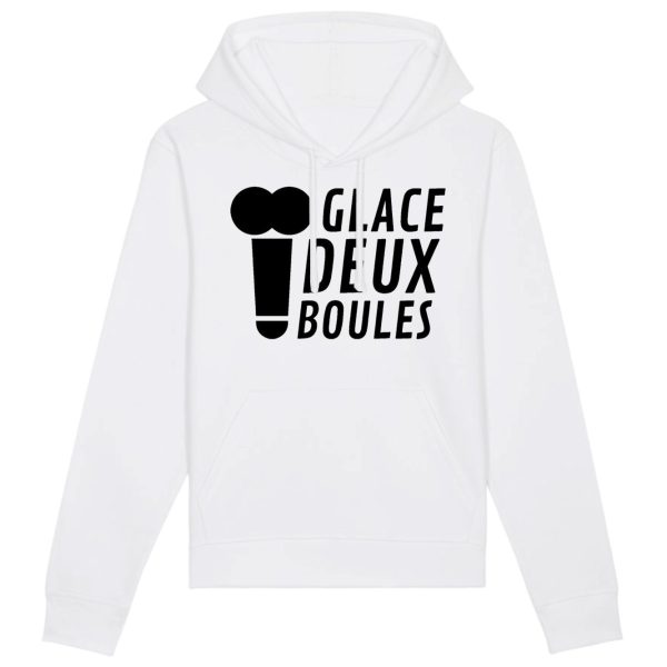 Sweat Capuche Adulte Glace deux boules