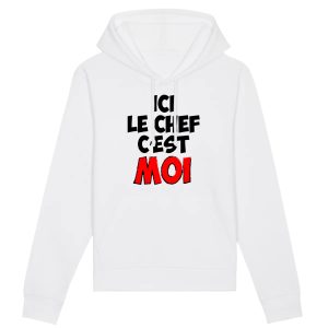 Sweat Capuche Adulte Ici le chef c’est moi