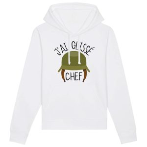 Sweat Capuche Adulte J’ai glisse chef