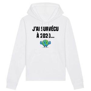 Sweat Capuche Adulte J’ai survecu a 2020