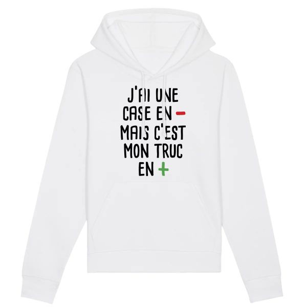 Sweat Capuche Adulte J’ai une case en moins