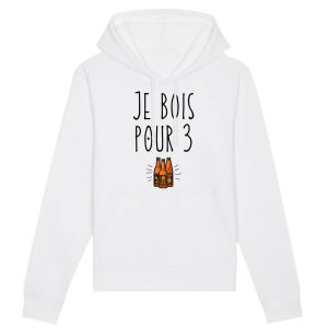 Sweat Capuche Adulte Je bois pour