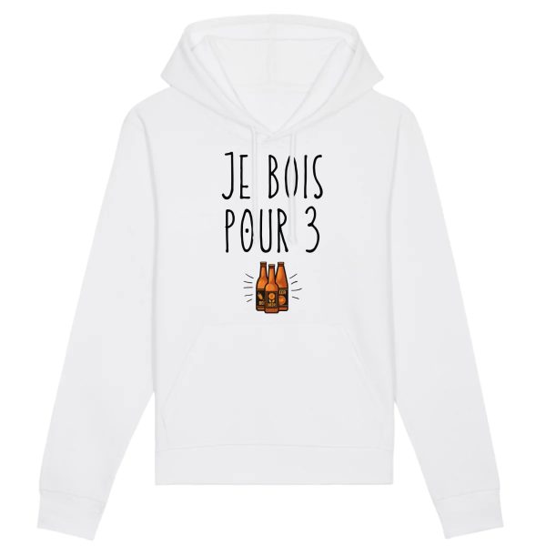 Sweat Capuche Adulte Je bois pour