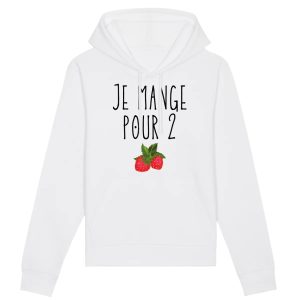 Sweat Capuche Adulte Je mange pour