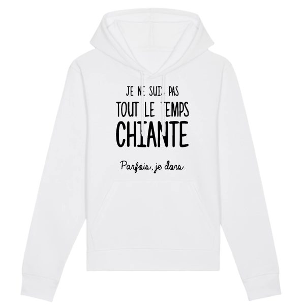 Sweat Capuche Adulte Je ne suis pas chiante