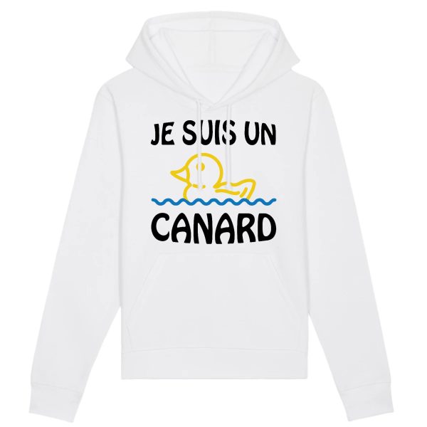 Sweat Capuche Adulte Je suis un canard