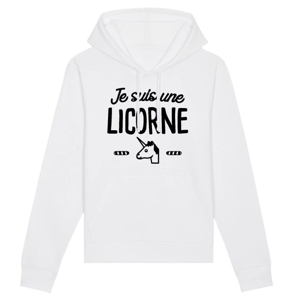 Sweat Capuche Adulte Je suis une licorne