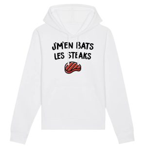 Sweat Capuche Adulte J’m’en bats les steaks