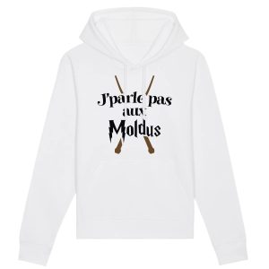 Sweat Capuche Adulte J’parle pas aux Moldus