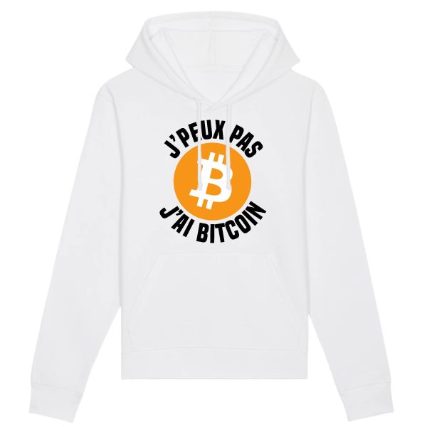 Sweat Capuche Adulte J’peux pas j’ai Bitcoin