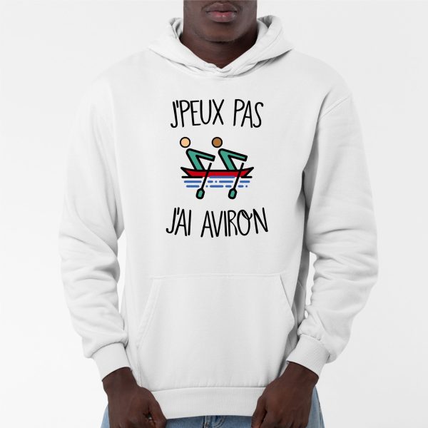 Sweat Capuche Adulte J’peux pas j’ai aviron