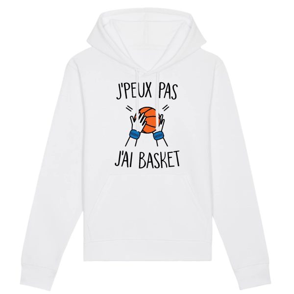 Sweat Capuche Adulte J’peux pas j’ai basket