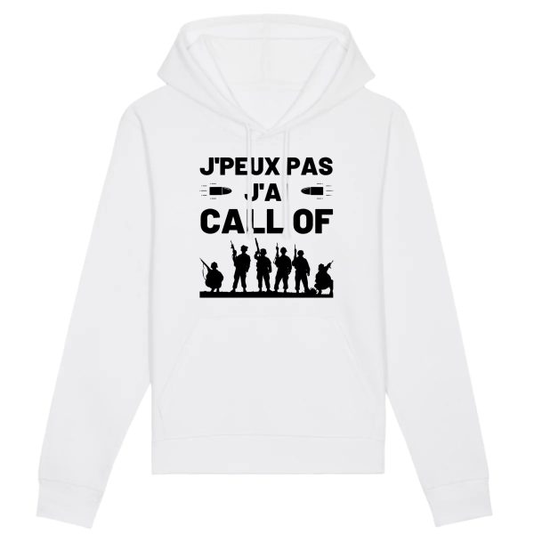 Sweat Capuche Adulte J’peux pas j’ai call of