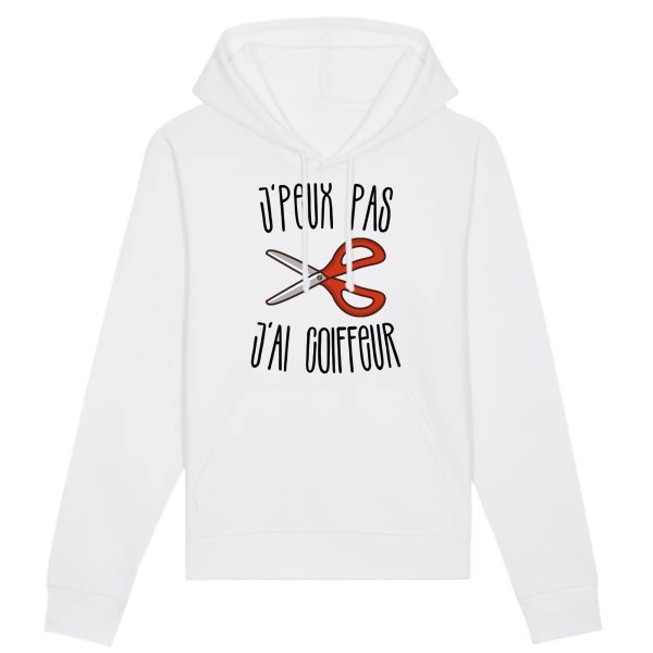 Sweat Capuche Adulte J’peux pas j’ai coiffeur