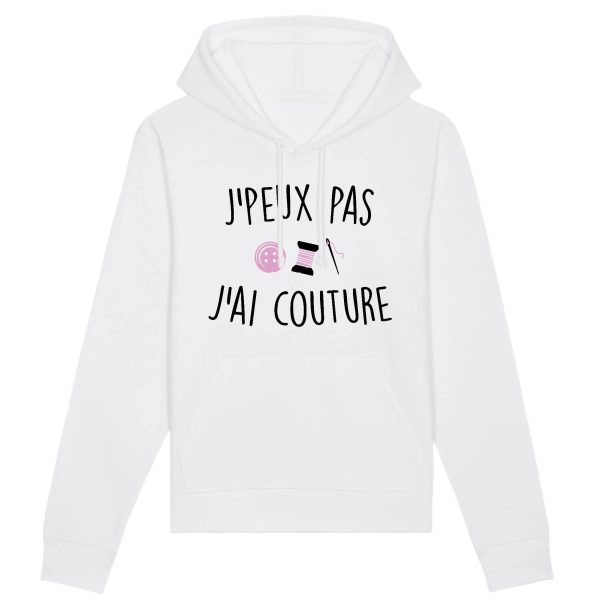 Sweat Capuche Adulte J’peux pas j’ai couture