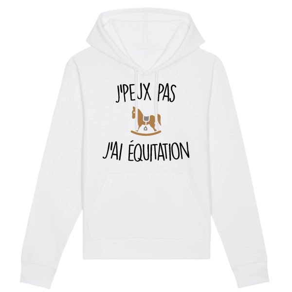 Sweat Capuche Adulte J’peux pas j’ai equitation