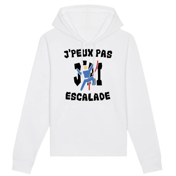 Sweat Capuche Adulte J’peux pas j’ai escalade