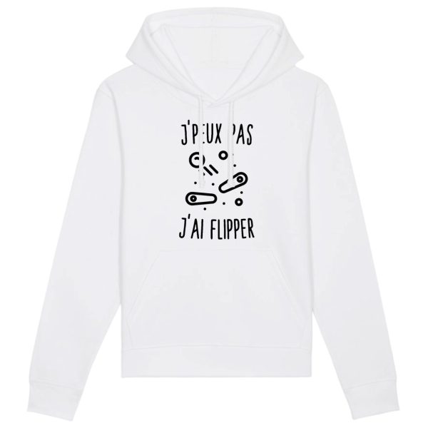 Sweat Capuche Adulte J’peux pas j’ai flipper