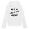 Sweat Capuche Adulte J&rsquo;peux pas j&rsquo;ai flute