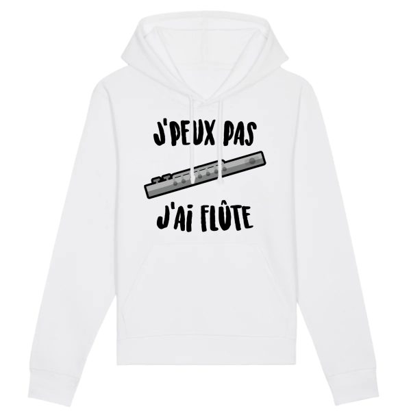 Sweat Capuche Adulte J’peux pas j’ai flute