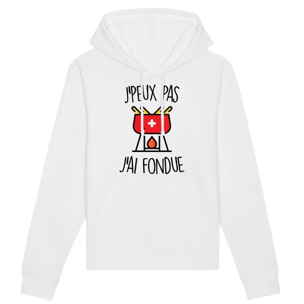 Sweat Capuche Adulte J’peux pas j’ai fondue