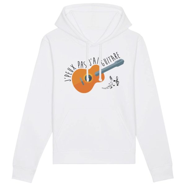 Sweat Capuche Adulte J’peux pas j’ai guitare