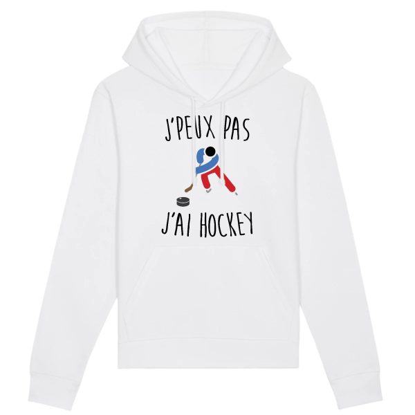 Sweat Capuche Adulte J’peux pas j’ai hockey