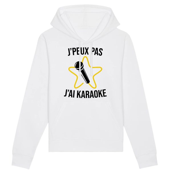 Sweat Capuche Adulte J’peux pas j’ai karaoke