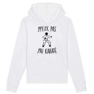 Sweat Capuche Adulte J’peux pas j’ai karate