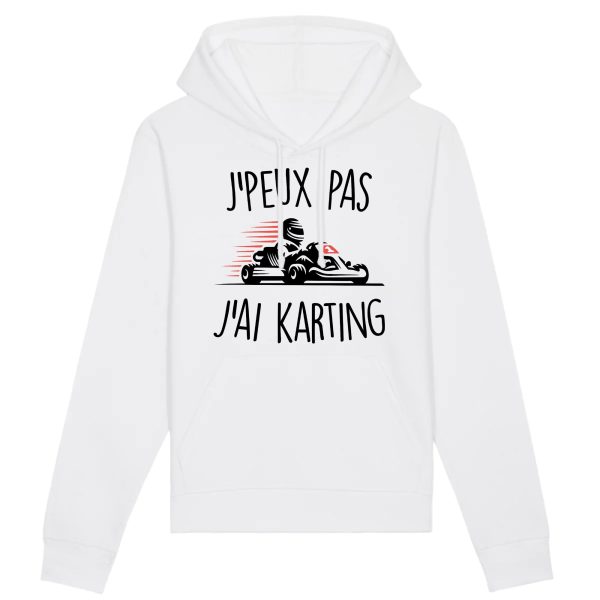 Sweat Capuche Adulte J’peux pas j’ai karting